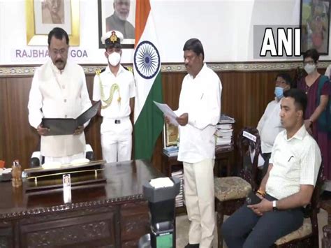 Ganesh Gaonkar Sworn In As Pro Tem Speaker Of Goa Assembly