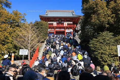 鶴岡八幡宮の初詣風景の写真素材 Fyi07530305 ストックフォトのamanaimages Plus