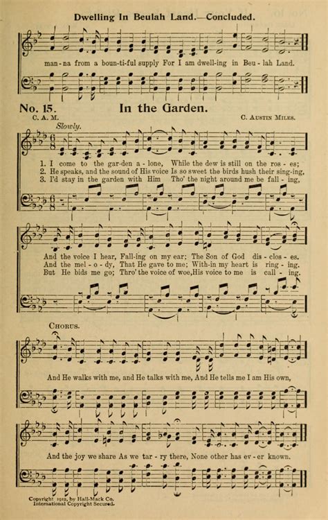 Alexanders Hymns No 3 15 I Come To The Garden Alone