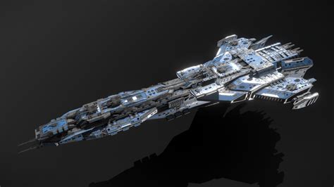 Scifi Dreadnought Vengeance - Buy Royalty Free 3D model by MSGDI ...