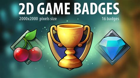 Artstation 2d Game Badges Game Assets