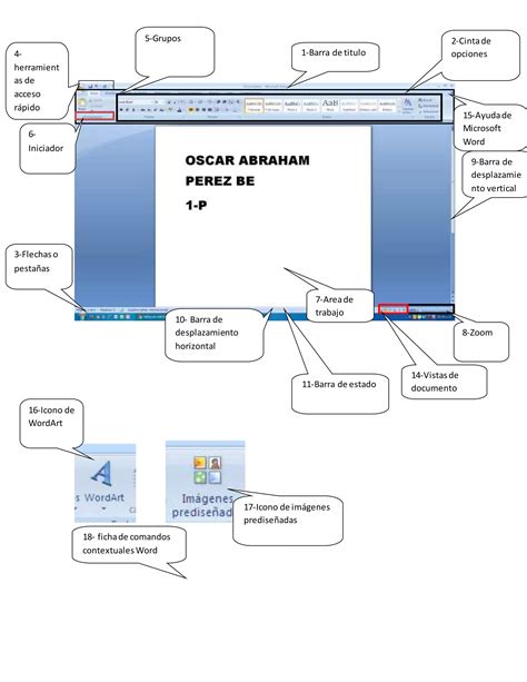 Conociendo El Entorno Del Procesador De Textos Microsoft Word Pdf