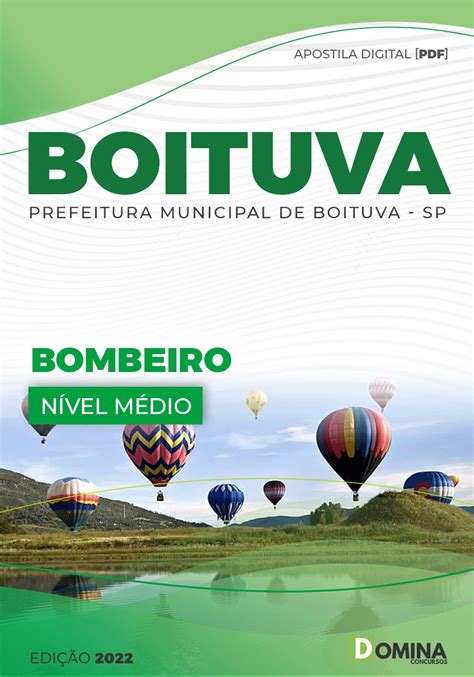 Apostila Concurso Público Pref Boituva SP 2022 Bombeiro