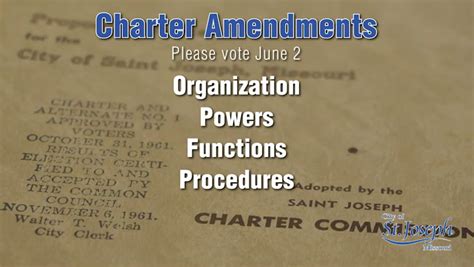 Charter Amendments 2020 City Of St Joseph Free Download Borrow