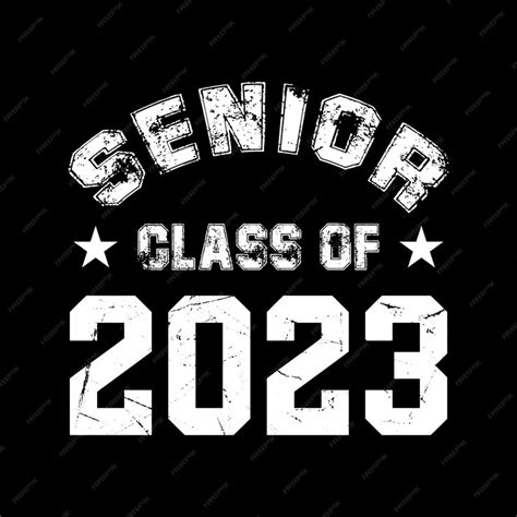 Premium Vector Senior Class Of 2023 Vector Illustration T Shirt Design