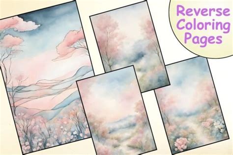 2 Reverse Coloring Landscapes Designs And Graphics