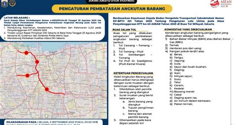 Ini Ruas Jalan Di Dki Yang Terkena Rekayasa Lalu Lintas Saat Ktt Ke