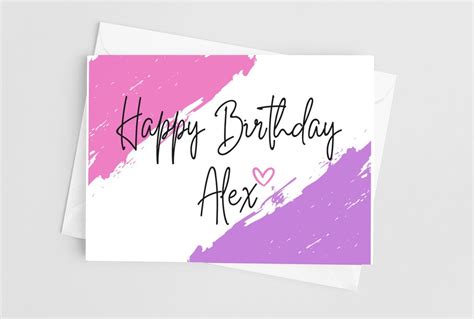 Personalized Birthday Card, Birthday Card, Customizable Birthday Card ...