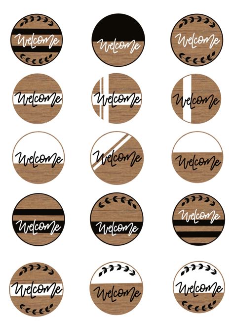 Free Wooden Door Hanger Templates Canvas Sign Designs