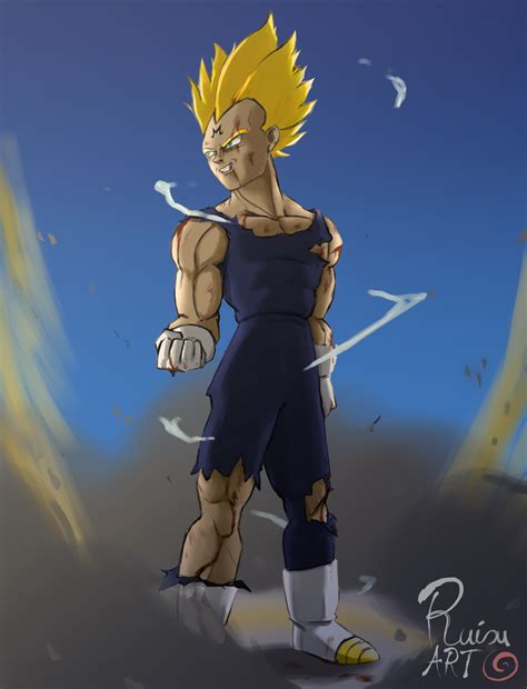 Majin Vegeta Dragon Ball Z Fan Art By Ruisu Art On Deviantart