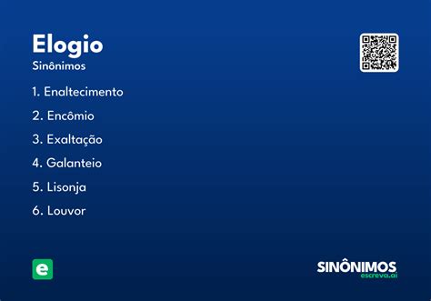 O Que Significa Elogios - Elogio - Significado e Sinônimo - escreva.ai