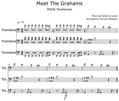 Meet The Grahams Sheet Music For Trombone