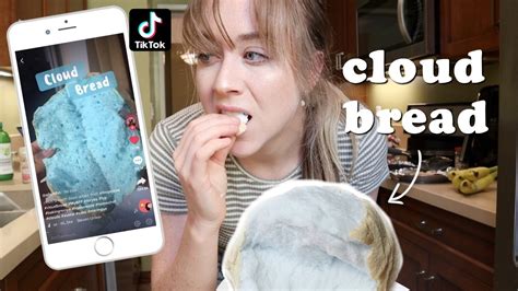 Making Tiktok Cloud Bread ☁️🍞 3 Ingredient Recipe Youtube