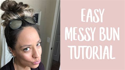 Quick And Easy Messy Bun No Bobby Pins Youtube