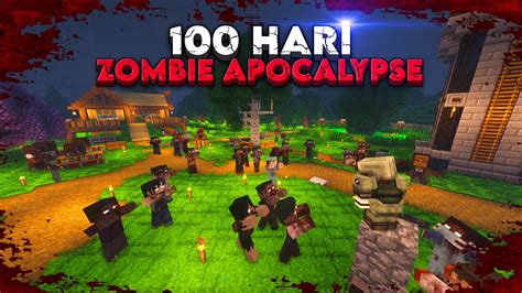 Hari Minecraft Hardcore Tapi Zombie Apocalypse Part Youtube