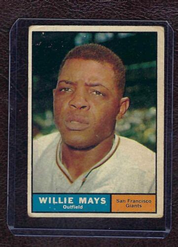 1961 Topps 150 Willie Mays San Francisco Giants HOF VG EX MK EBay