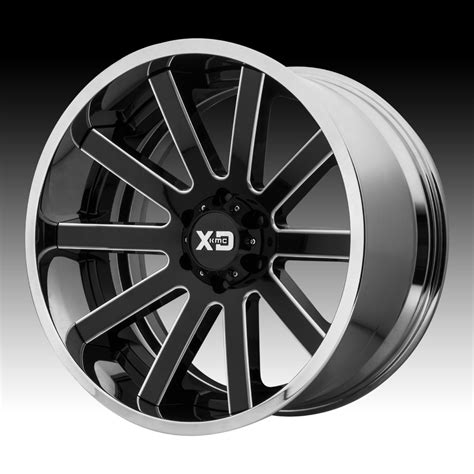 Xd Series Xd200 Heist Black Milled Chrome Custom Wheels Rims Xd200 Xd Series Custom Wheels