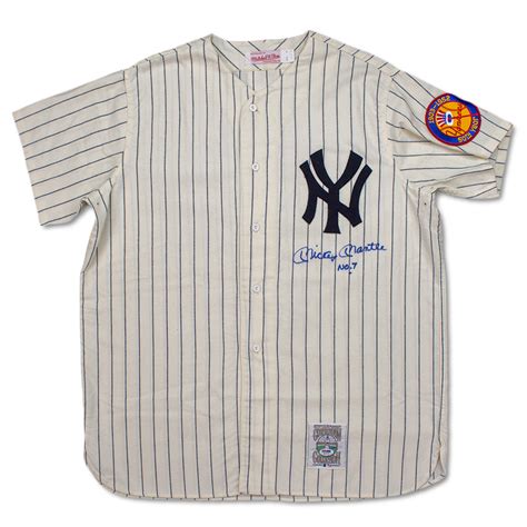 Lot Detail Mickey Mantle Signed And Inscribed New York Yankees Authentic Pinstripe Jersey Psa Loa