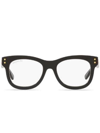 Gucci Eyewear Brille Mit Eckigem Gestell Farfetch