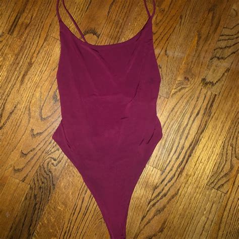 Naked Wardrobe Swim Naked Wardrobe One Piece Purple Bathing Suit