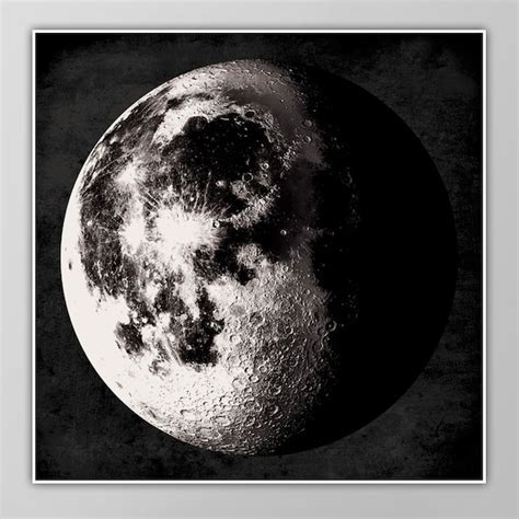 Waning Gibbous Moon Poster - Etsy