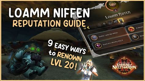 How To Farm Loamm Niffen Rep FAST 10 1 Embers Of Neltharion WoW YouTube