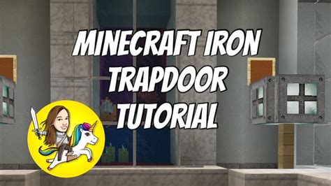 How To Make Iron Trapdoor Light Decoration Minecraft Minecraft Iron Trapdoor Tutorial