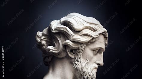 Illustration of a Renaissance marble statue of Aeolus, the son of ...