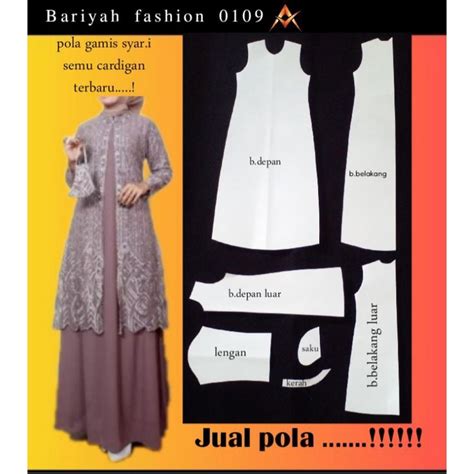 Jual Pola Gamis Modern Terbaru 2023 Shopee Indonesia