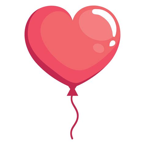 Heart Balloon Helium Float 11263891 Vector Art At Vecteezy