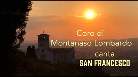 San Francesco Canto Testo Preghiera Semplice Youtube