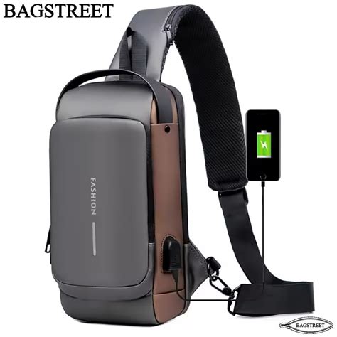 Bagstreet Fashion Sling Bag With Combination Lock Usb Charging Port