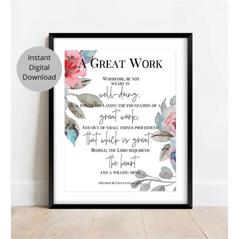 A Great Work 2021 Lds Youth Theme Lds Printable Digital Download