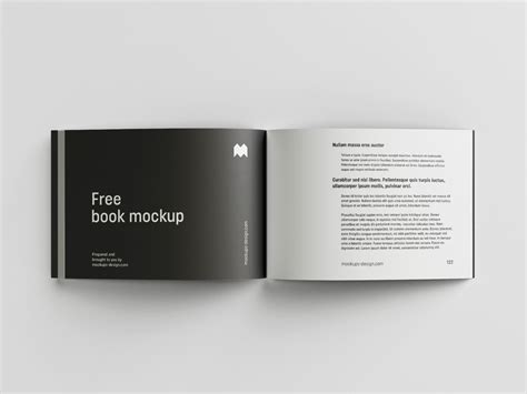 Landscape Book Mockup — Free Mockup World