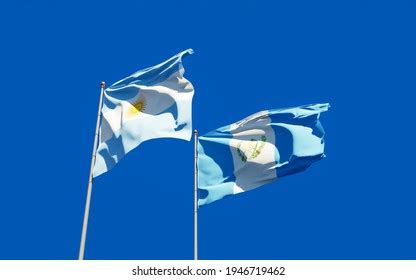 Flags Guatemala Argentina D Artwork Stock Illustration