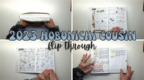 Every Page In My Hobonichi Cousin 2023 Hobonichi Flip Through