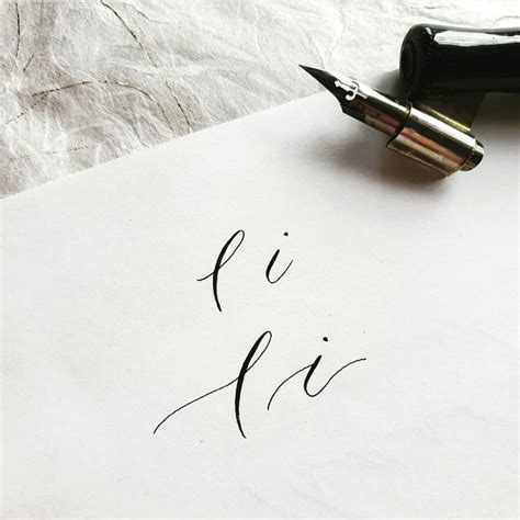 How To Write Calligraphy Letter I Blue Skies Lettering