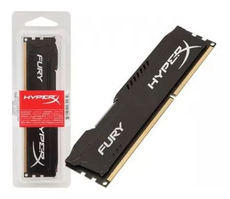 Memoria Ram Fury Gamer Color Negro Gb Hyperx Hx C Fb