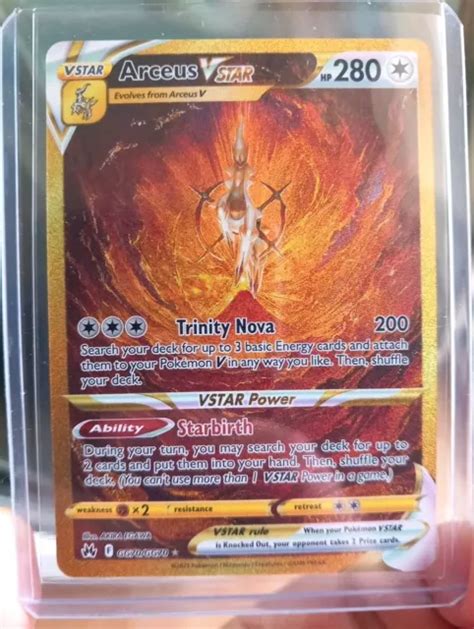 Pokemon Arceus Gg Gg Vstar Gold Crown Zenith Near Mint