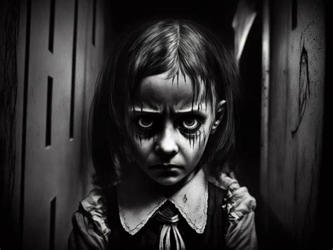 The Scary Ghost Girl In The Hospital Hallway 23801325 Stock Photo At