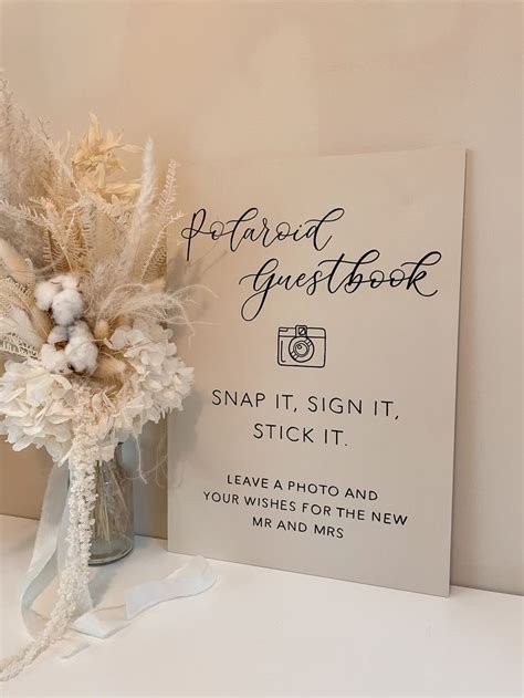 Polaroid Guestbook Sign | Polaroid guest book wedding, Wedding guest ...