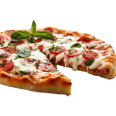 Uma Fatia De Pizza Italiana Margherita Perfei O Png Pizza Marguerita