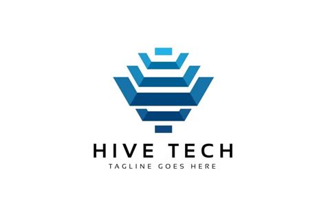 Hive Tech Logo Template 163354 Templatemonster