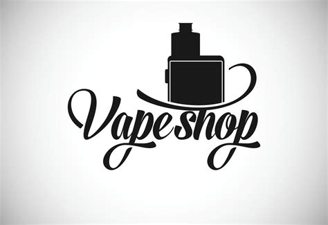 Vape, e-cigarette logo design template. Vape shop electronic vaporizer ...