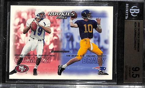 Lot Detail 2000 Skybox Dominion Tom Brady Rookie Card Graded BGS 9 5