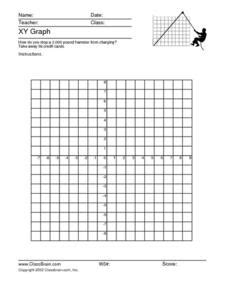 XY Graph Worksheet for 6th - 12th Grade | Lesson Planet