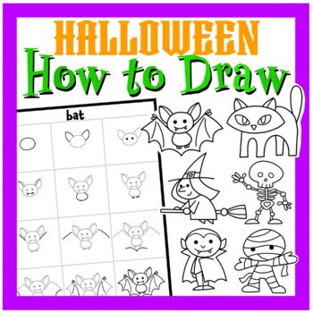 Halloween How-to-Draw Characters by ROSSCO | TPT