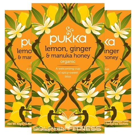 Pukka Organic Lemon Ginger Manuka Honey X Teabags