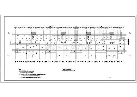 某工厂六层砖混结构迁改楼设计cad全套建筑施工图（含设计说明）图纸设计说明土木在线