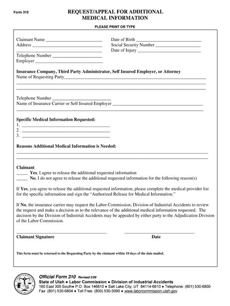 Fillable Online Laborcommission Utah Form Request Appeal For